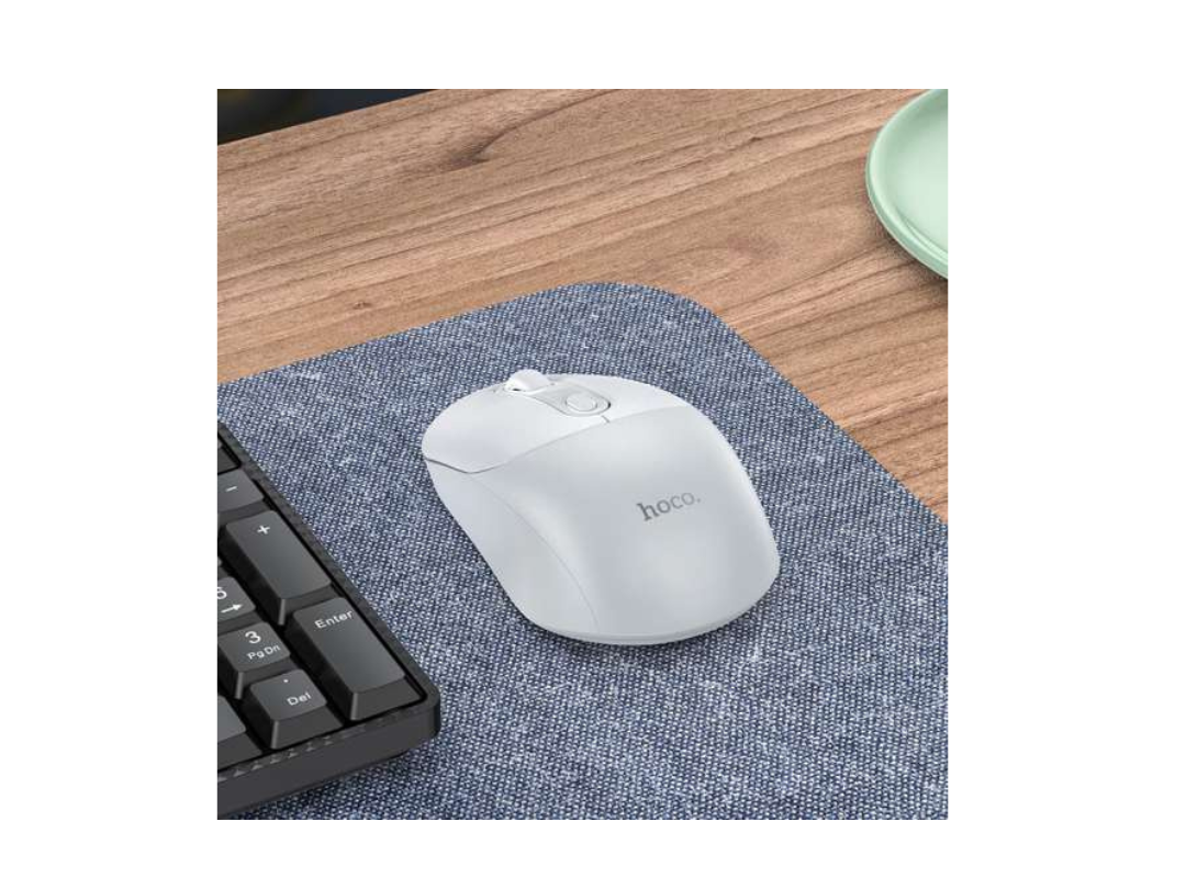 Hoco Wireless Business Mouse 2.4G - High Precision, Ergonomic, White