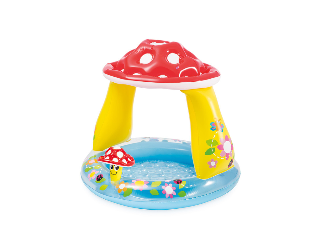Buy Intex Mushroom Kiddie Pool for Toddlers – Shaded Fun | in Qatar