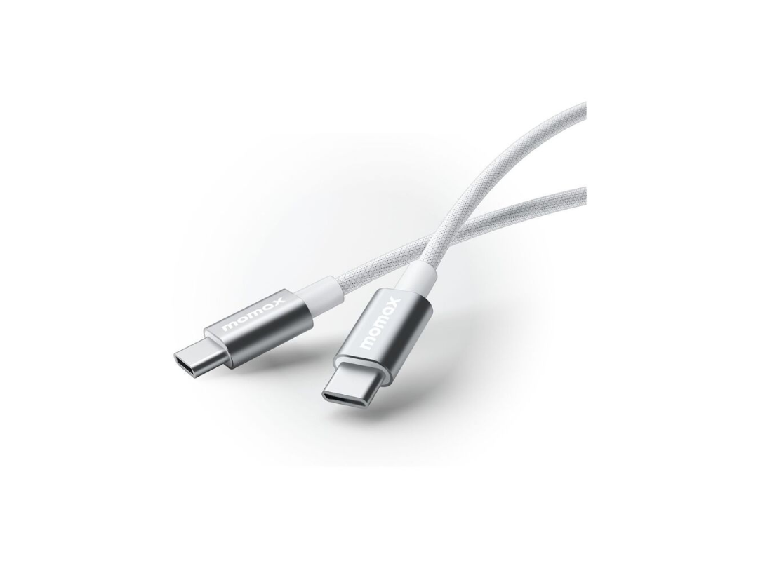 Buy Momax Elite 60W USB-C to USB-C Cable 0.5m Fast Charging White in Qatar