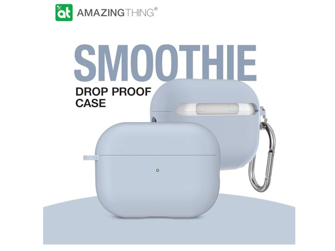 غطاء حماية رائع لسماعات AirPods Pro 2 Smoothie (أزرق فاتح)