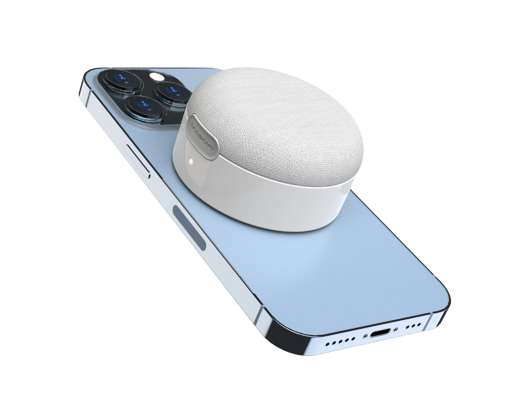 SCOSCHE MagicMount BoomCan Bluetooth MagSafe Speaker - White