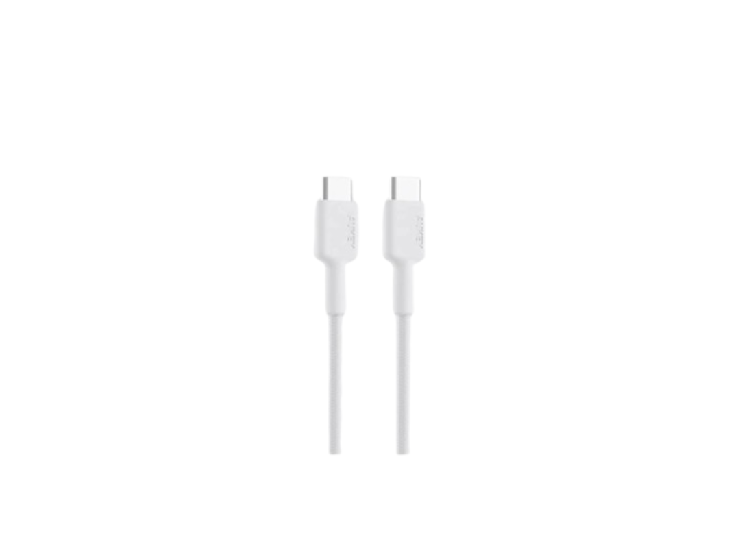 Buy Aukey USB-C to USB-C Braided Nylon Cable 0.9m - White in Qatar