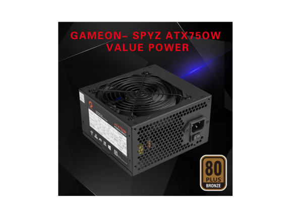 Buy GAMEON SPY2 750W 80 PLUS Bronze Gaming Power Supply in Qatar 