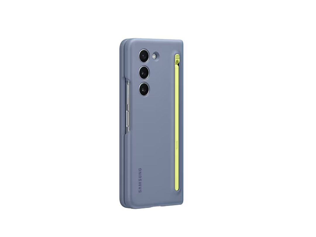 Buy Samsung Galaxy Z Fold5 Slim S Pen Case - Blue for Protection in Qatar