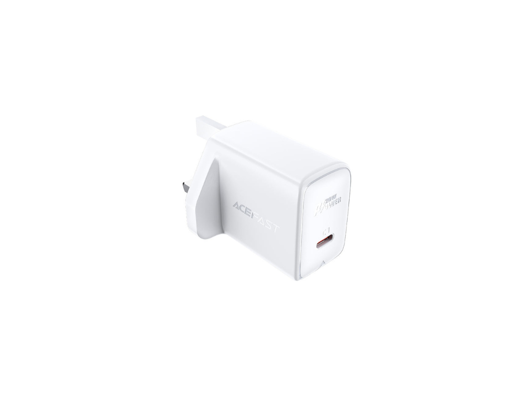 ACEFAST A4 PD3.0 20W Wall Charger UK Plug, Fast USB-C Charging