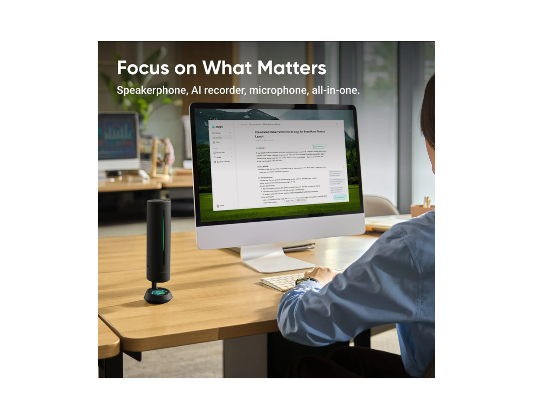 Insta360 Wave AI Conference Speakerphone | Same-Day Qatar Delivery