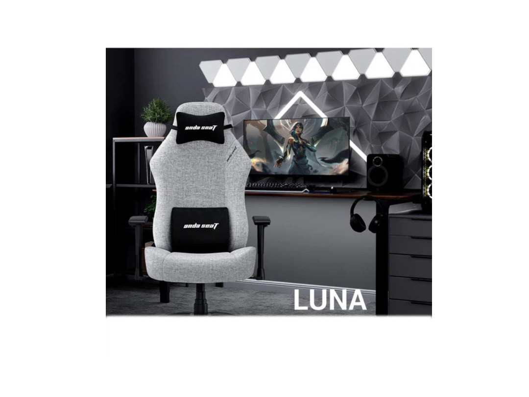 AndaSeat LUNA Large Gaming Chair - Premium Grey, Ergonomic, Adjustable