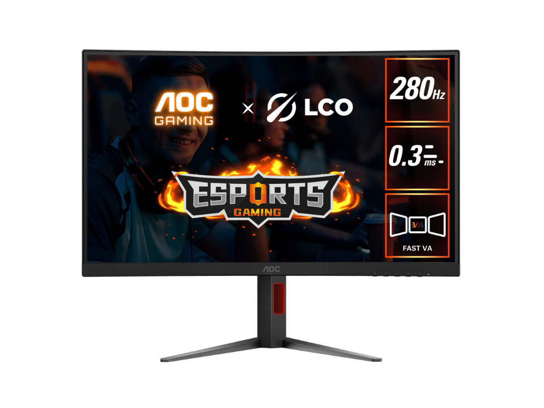 AOC 27-inch Curved Gaming Monitor 280Hz 0.3ms FHD – C27G4Z