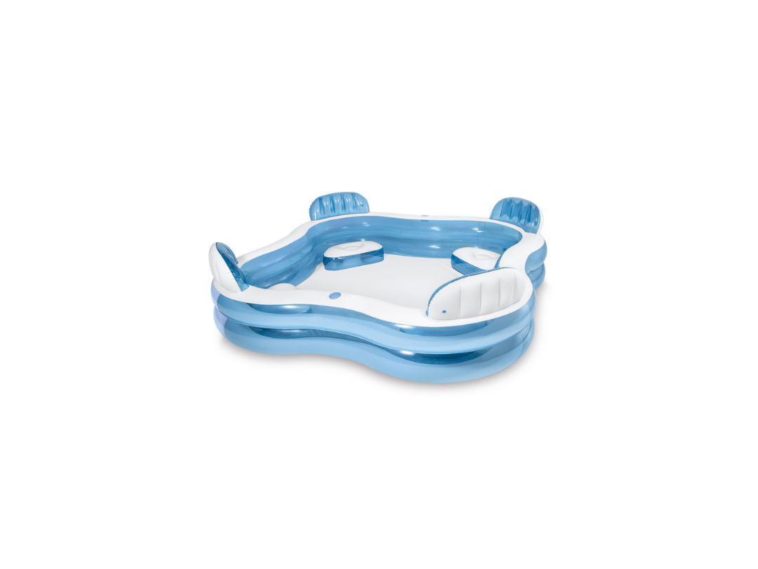 Intex Swim Center Square Inflatable Family Lounge Pool