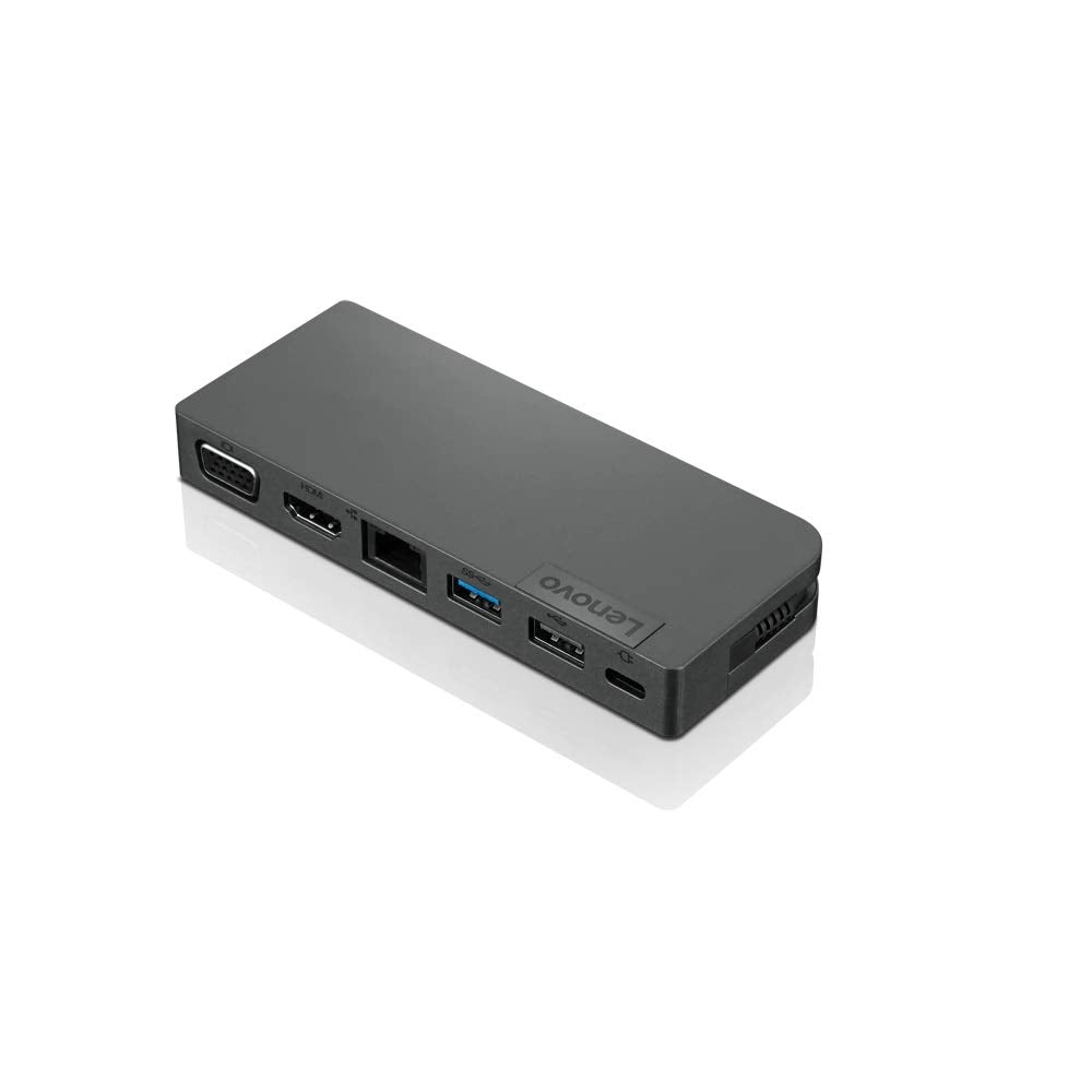 Lenovo Powered USB-C Travel Hub - for Notebook - USB Type C - 3 X USB Ports - 1 X USB 2.0 - Network (RJ-45) - HDMI - VGA - Wired