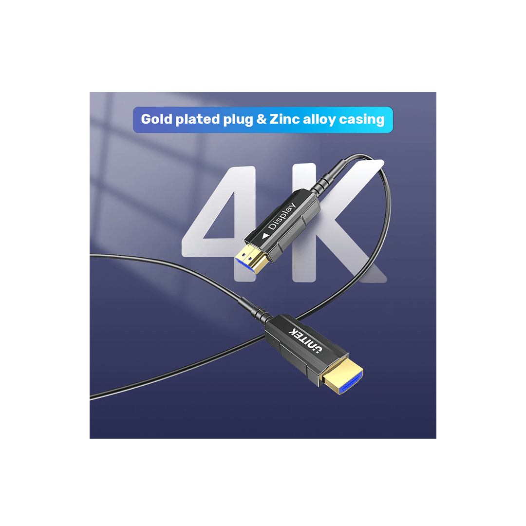 Unitek 4K 60Hz HDMI 2.0 Fiber Optic Cable 25M in Qatar