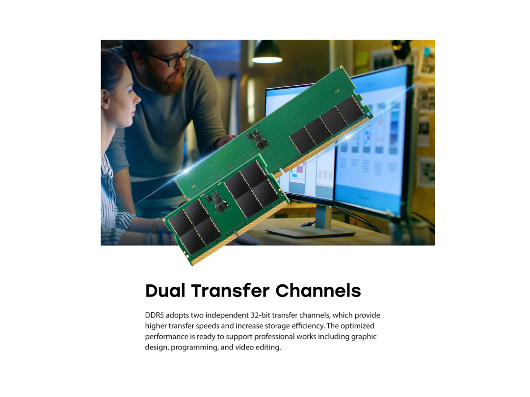Buy Transcend 16GB DDR5 4800MHz Desktop RAM – in Qatar