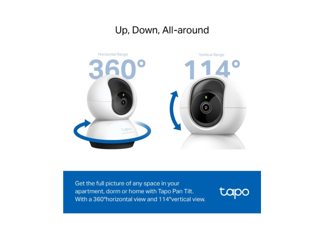 Buy Tapo C220 Pan/Tilt AI Home Security Wi-Fi Camera – 2K QHD, 4MP, Night Vision, Two-Way Audio, Motion Detection in Qatar