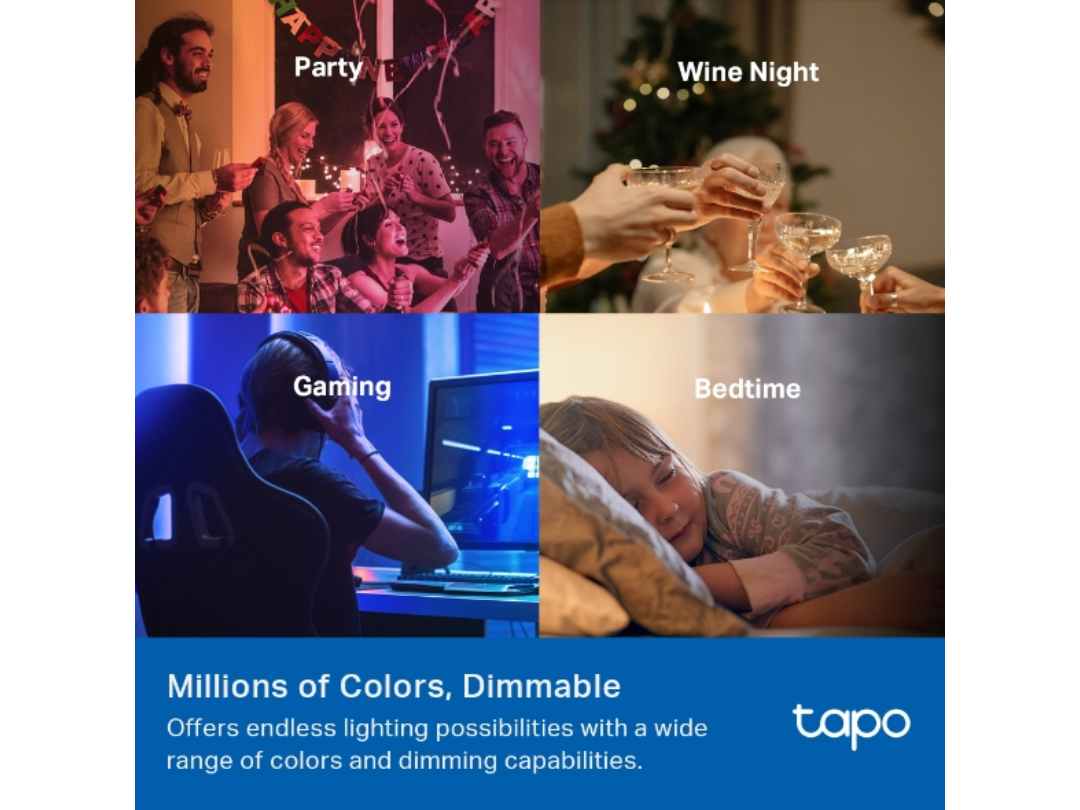 Buy TP-Link Tapo L535E Smart WiFi Bulb – Multicolor – in Qatar 