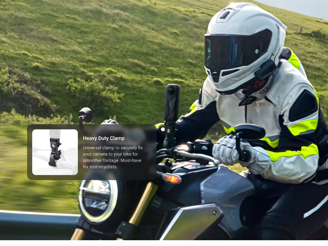 Buy Insta360 X5 Motorcycle 360° Camera Bundle – 8K | in Qatar
