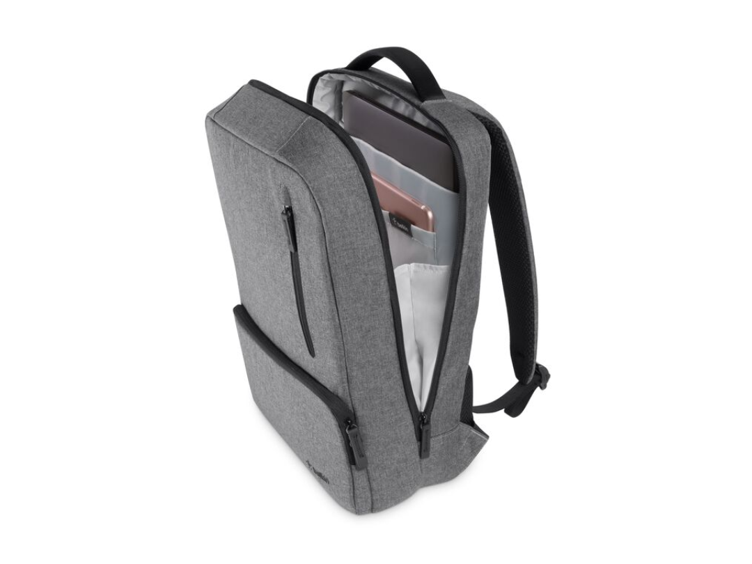Buy Belkin Classic Pro Backpack Grey – Fits 15.6″ Laptops | in Qatar