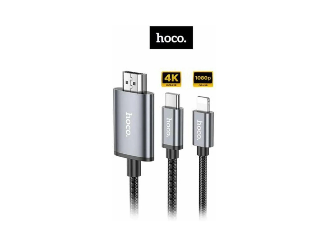 كابل Hoco UA27 HD على الشاشة من النوع C إلى HDTV (HDMI)