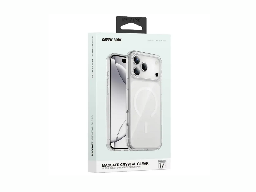 Green Lion iPhone 17 Pro / iPhone 17 Pro Max MagSafe Crystal Clear Case (GNMCRYC17PCL) Green Lion iPhone 17 Pro / iPhone 17 Pro Max MagSafe Crystal Clear Case (GNMCRYC17PCL)