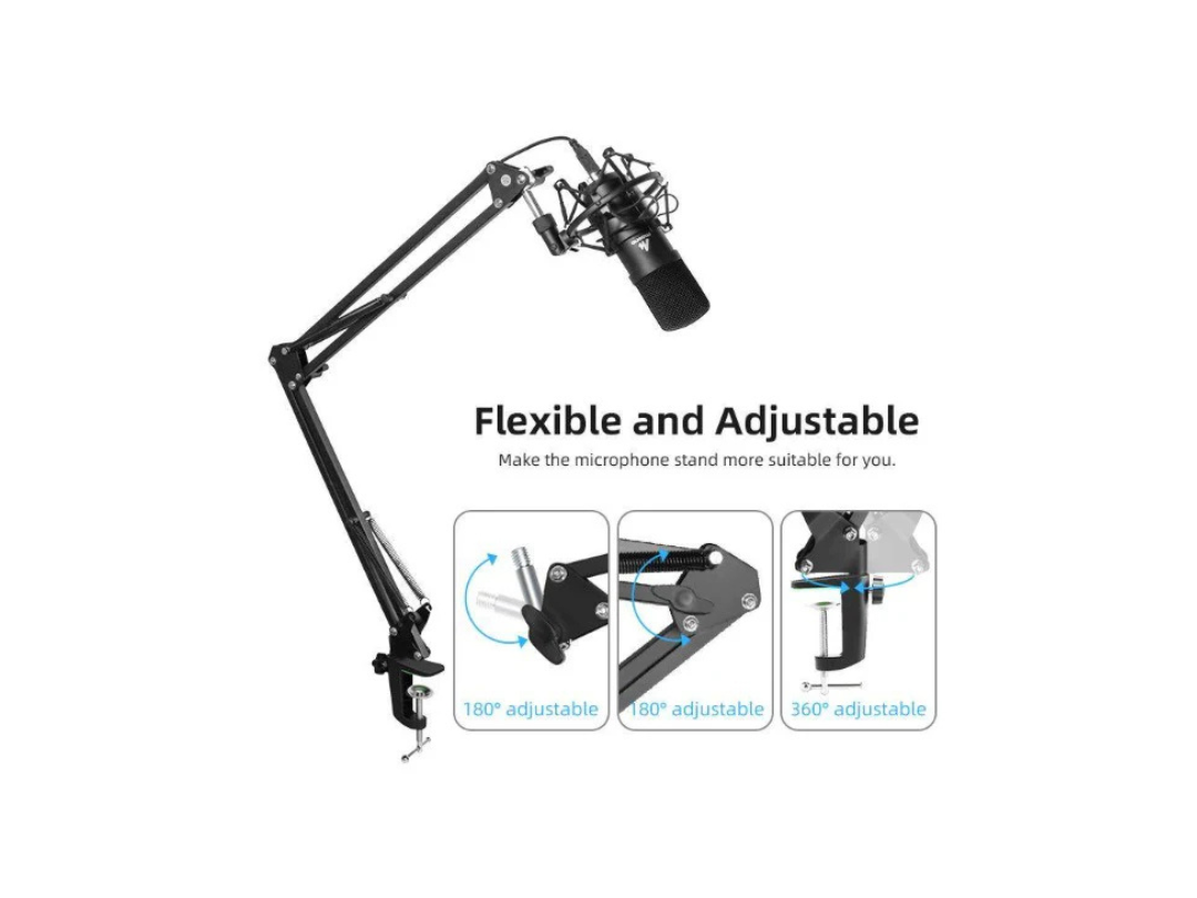 Buy Maono AU-B01 Microphone Suspension Boom Arm Stand (Black) in Qatar