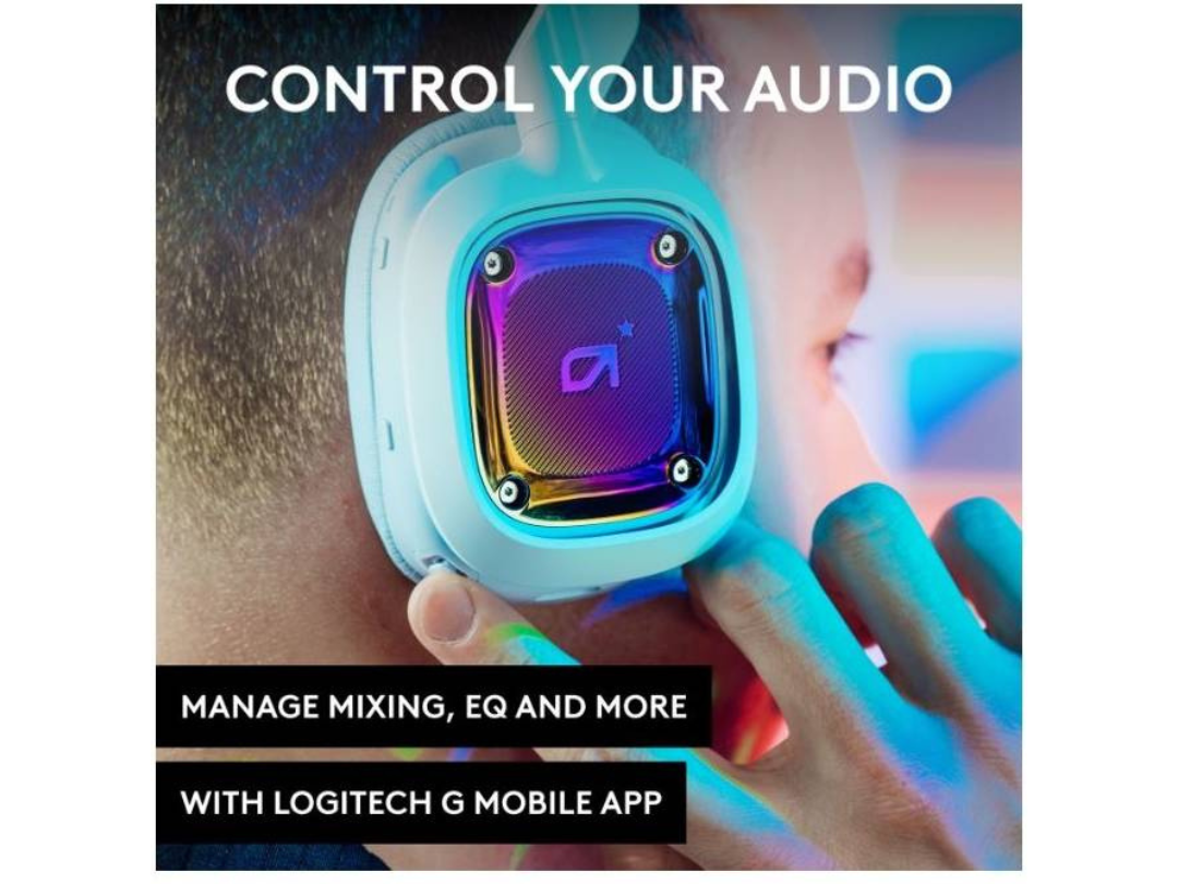 Logitech Astro A30 Lightspeed Wireless Gaming Headset, Bluetooth, Dolby Atmos, Detachable Boom, 27H Battery, USB-C Charging, For PS5, XBox Series XS, Mac, Windows 10/11 & Mobile, White | 939-001994