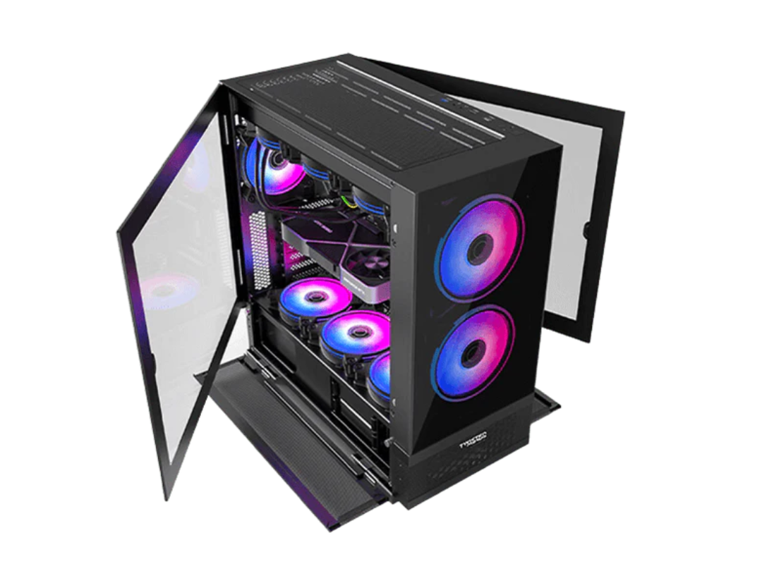 Twisted Minds Minimalist-04 Mid Tower Gaming Case - Black | Qatar