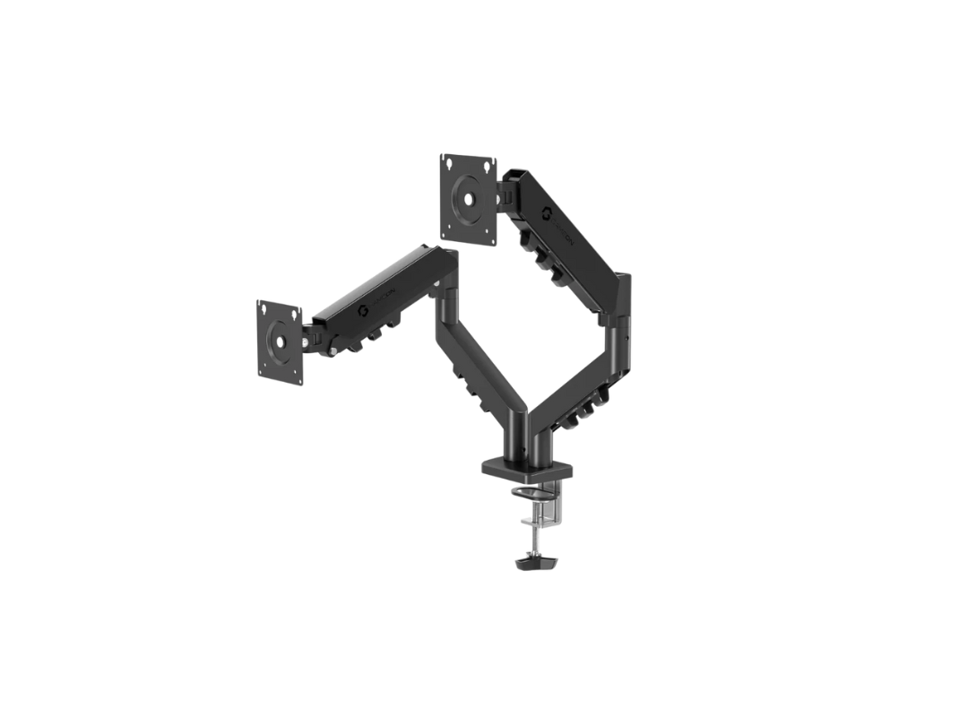 GAMEON GO-5550 Gas Mechanical Spring Dual Monitor Arm For Gaming And Office Use, 17