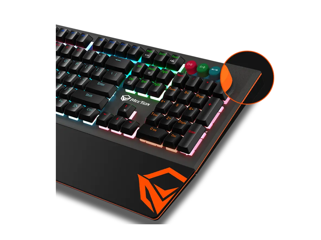 Buy Meetion MK500 RGB Mechanical Gaming Keyboard with Palm Rest – in Qatar