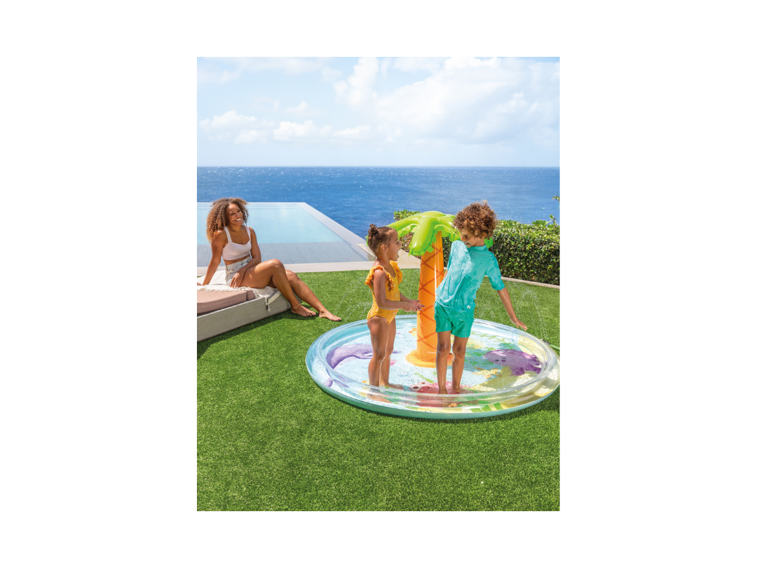Buy Intex Palm Tree Spray Kiddie Pool – Tropical Fun | in Qatar