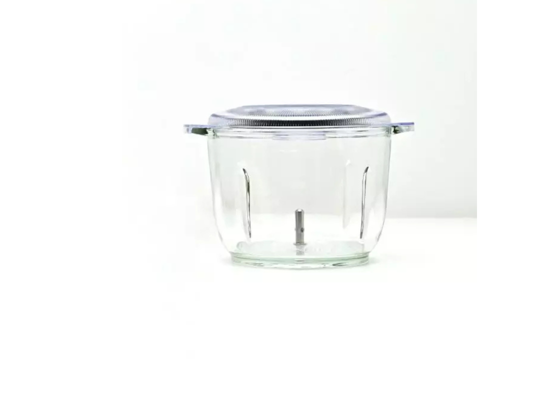 VEETEEK Mini Chopper 2L, Glass Bowl, Stainless Steel | Qatar 