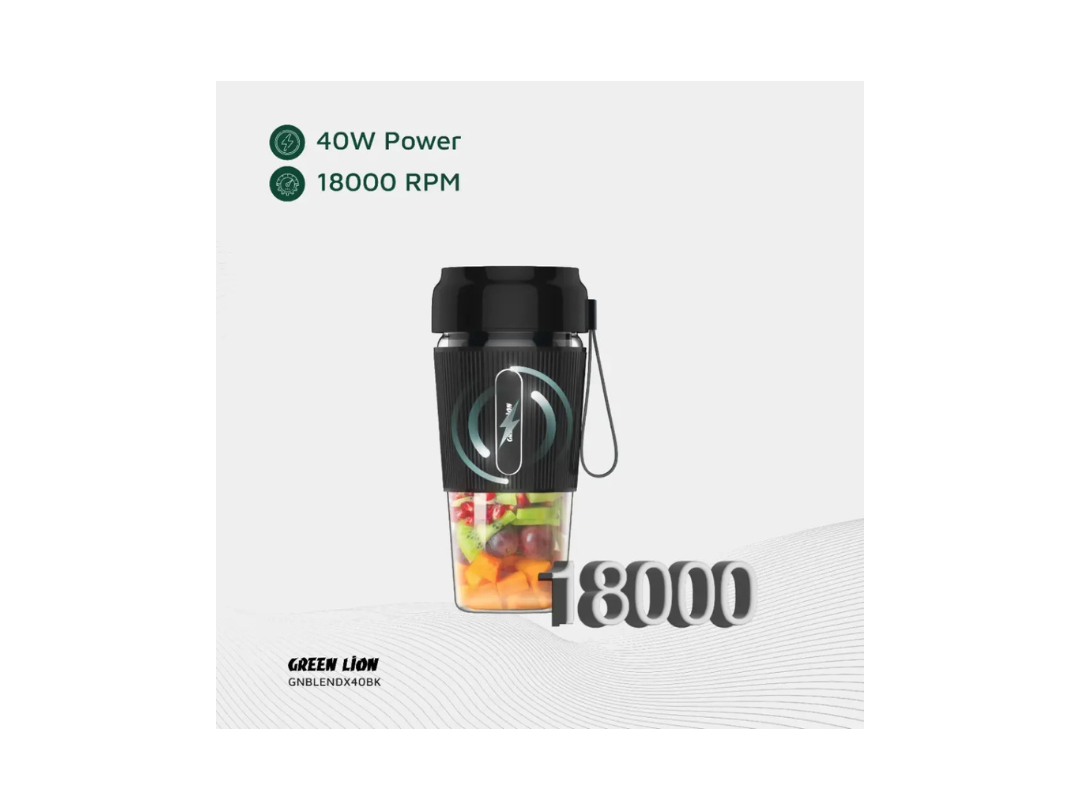 Green Lion G-Blend X Portable Juicer 0.3L 40W - Black