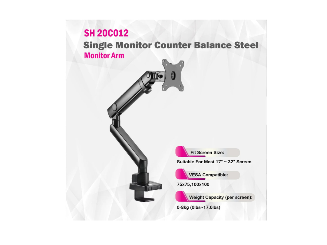 Buy Skill Tech SH20-C012 Single Monitor Arm in Qatar 