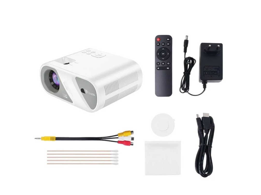 HOCO DT1 Wi-Fi Bluetooth 720P Projector - HD with Wireless Streaming