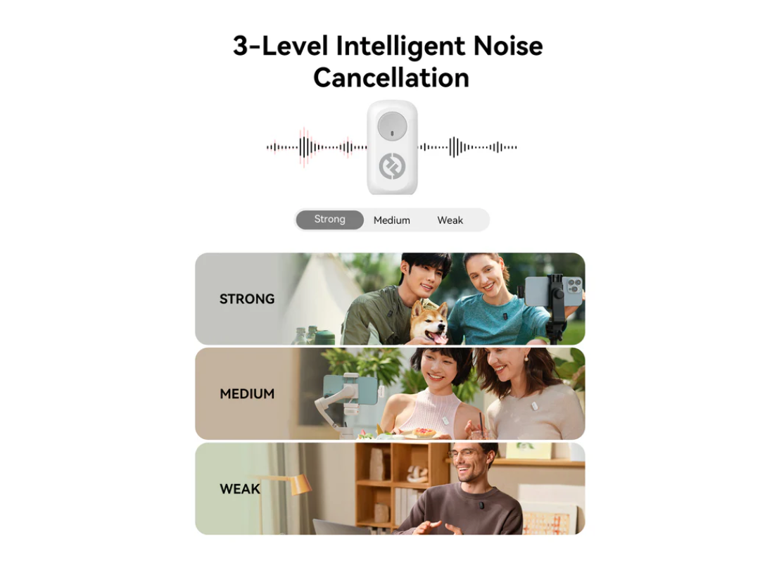 Buy Hollyland LARK A1 Combo Dual Wireless Mic System – in Qatar