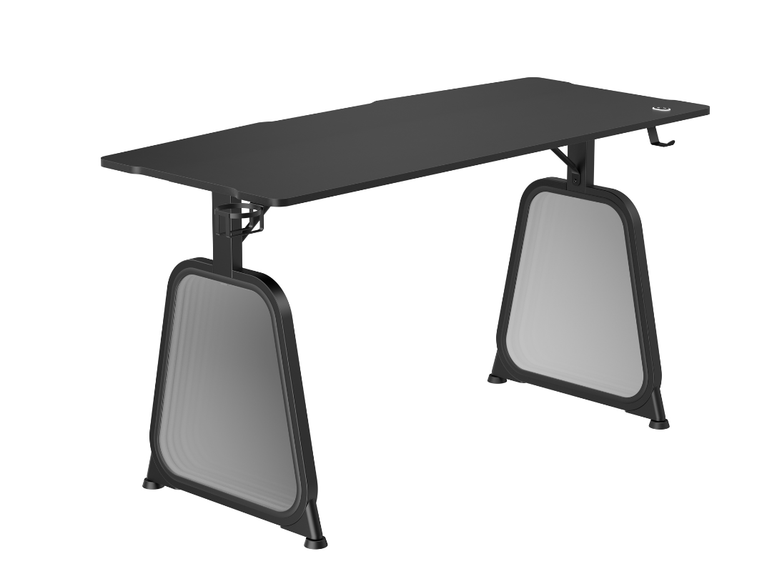 Lumi Infinity Mirror Lighting Gaming Desk (Large Surface) Black, GMD12E-2D Lumi Infinity Mirror Lighting Gaming Desk (Large Surface) Black, GMD12E-2D