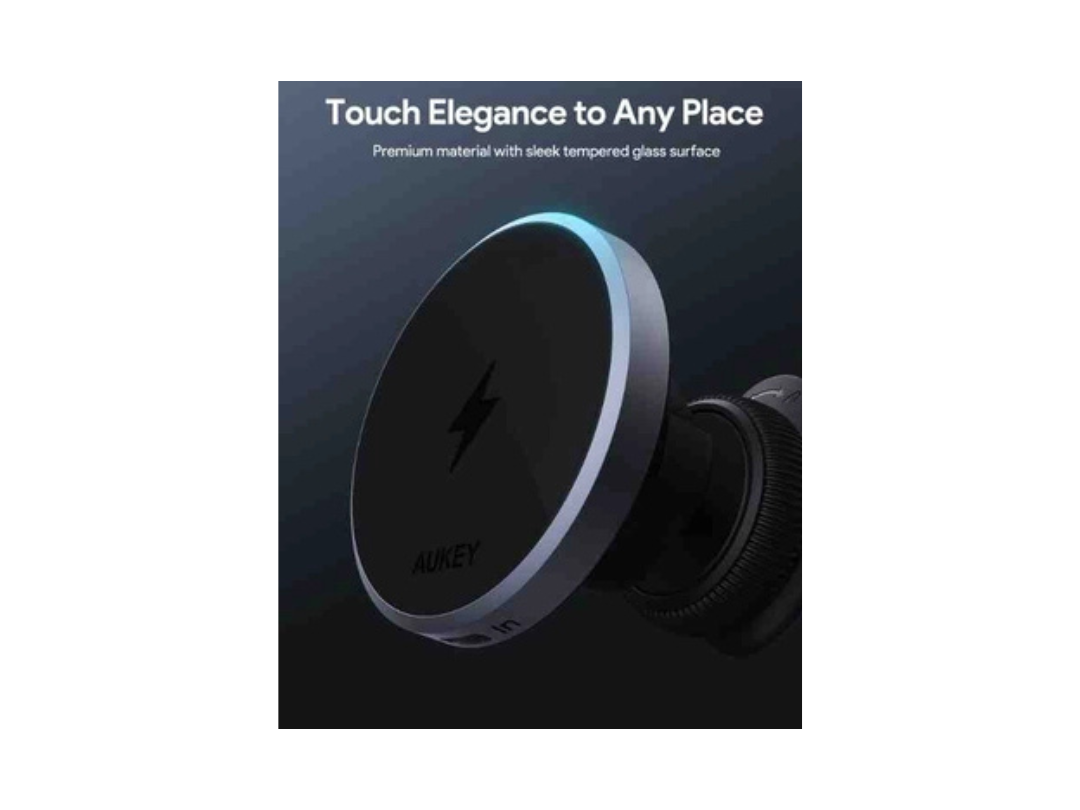 Buy Aukey MagLink Dash Magnetic Phone Mount 15W Wireless Charging in Qatar