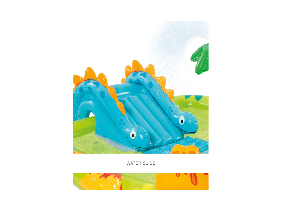 Buy Intex Little Dino Play Center – Slide & Sprayer in Qatar