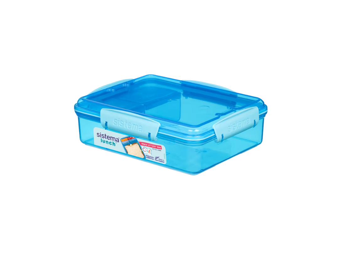 Sistema 975ml Snack Attack™ Duo – 3-Compartment Lunch Box | Qatar