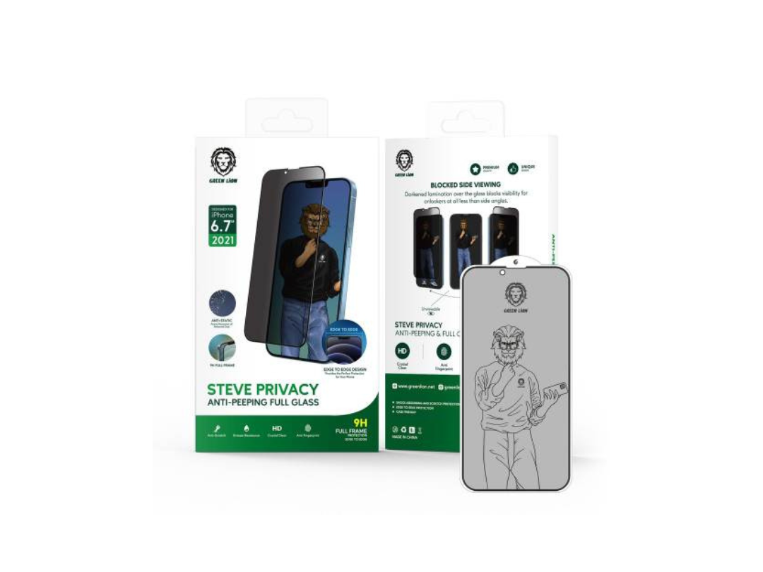 Green Lion iPhone 11 9H Steve Privacy Glass Screen Protector – Qatar