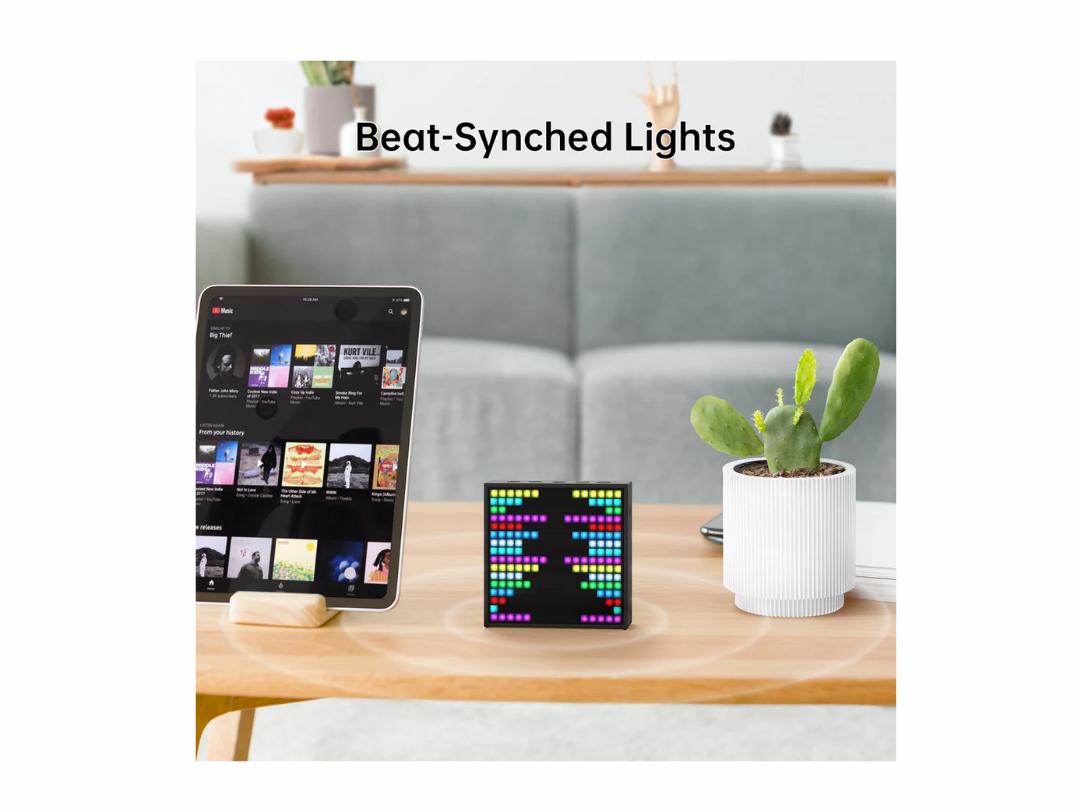Divoom Timebox-Evo Pixel Art Bluetooth Speaker with 16x16 DIY LED Animation Display Alarm Clock Box - Black Divoom Timebox-Evo Pixel Art Bluetooth Speaker with 16x16 DIY LED Animation Display Alarm Clock Box - Black