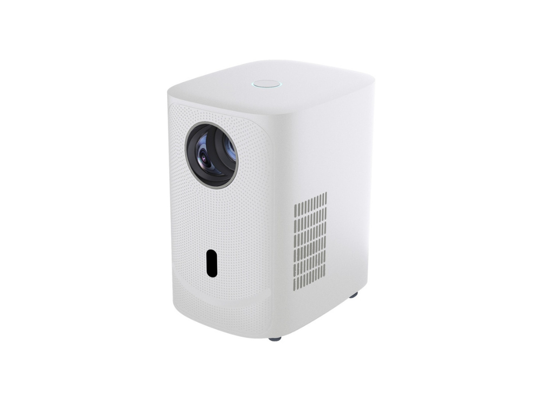 Porodo 720P Projector Android 9 - White | Wi-Fi, Bluetooth, 150” Screen