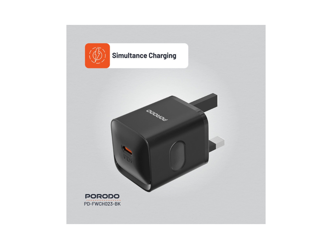 Buy Porodo 20W USB-C Wall Charger – UK Plug | in Qatar
