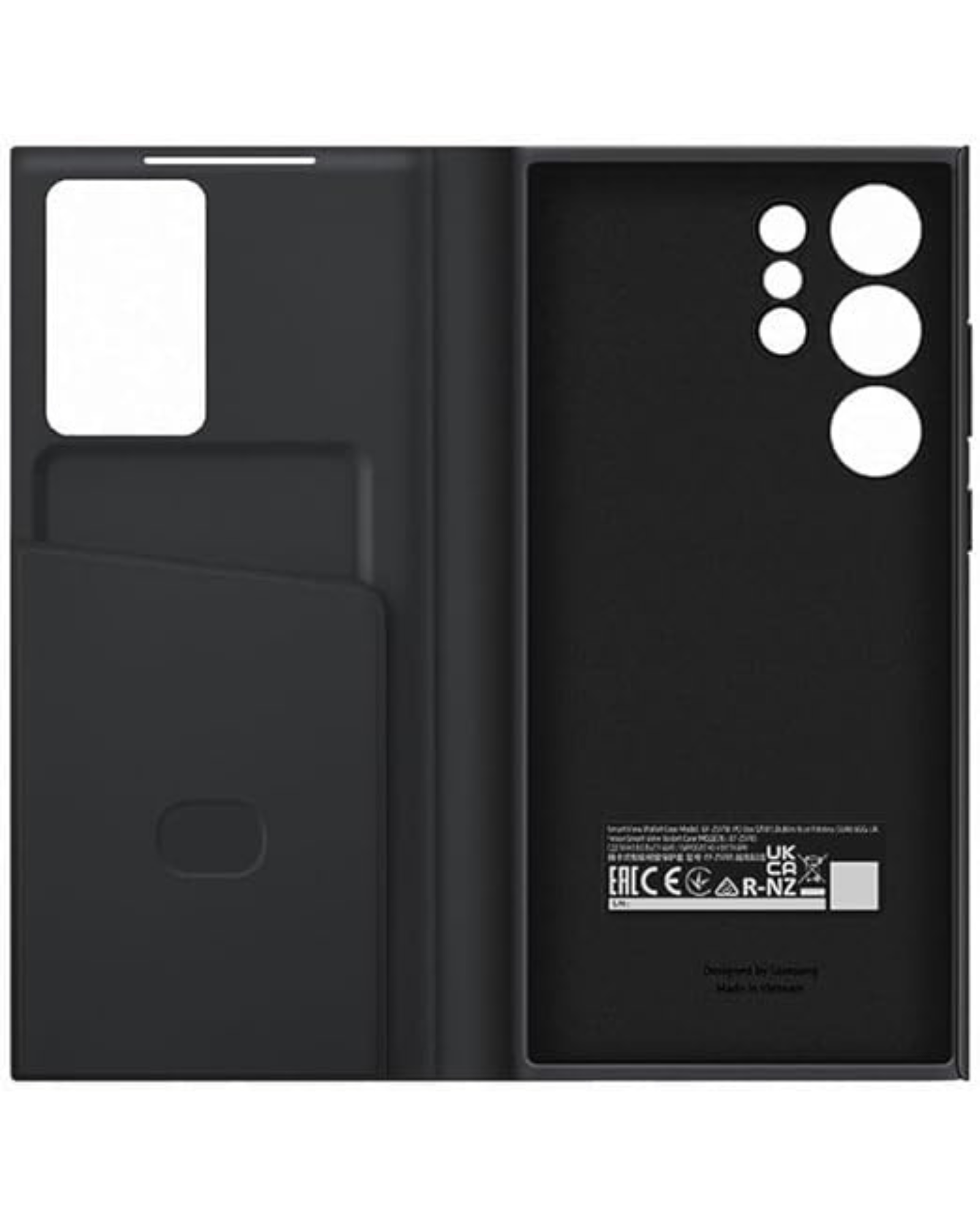 SAMSUNG galaxy s23 ultra smart view wallet case black