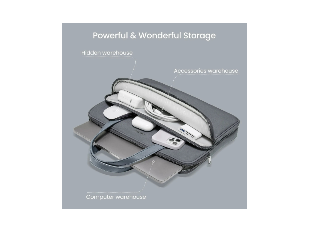 Buy Tomtoc Defender-A22 13” Laptop Handbag – Grey | in Qatar