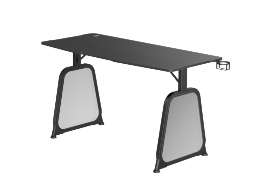 Lumi Infinity Mirror Lighting Gaming Desk (Large Surface) Black, GMD12E-2D Lumi Infinity Mirror Lighting Gaming Desk (Large Surface) Black, GMD12E-2D