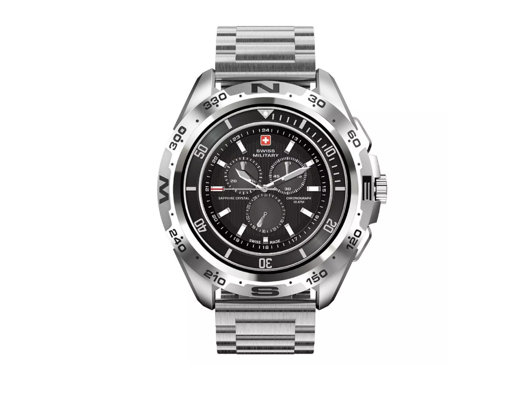 Buy Swiss Military DOM7 Smartwatch – Gunmetal, Bluetooth, AMOLED in Qatar