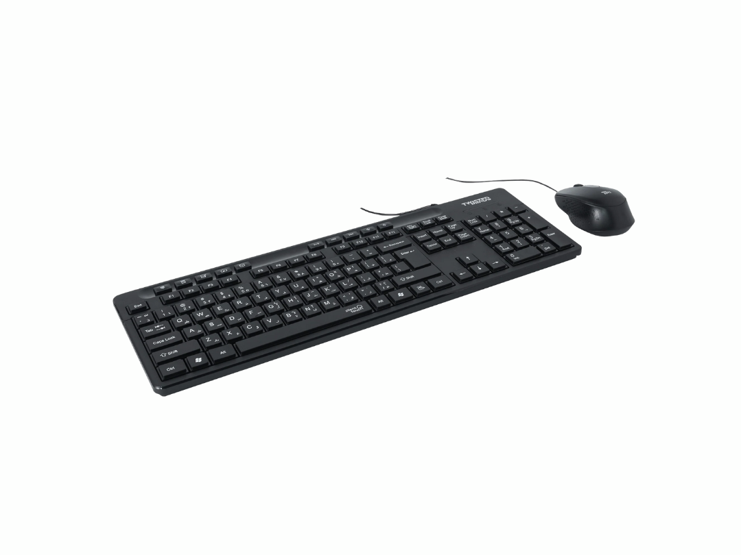Twisted Minds K19 Kavara Series 2in1 Keyboard & Mouse Combo Wired Mode Lightweight - Black - (English / Arabic) Layout Twisted Minds K19 Kavara Series 2in1 Keyboard & Mouse Combo Wired Mode Lightweight - Black - (English / Arabic) Layout