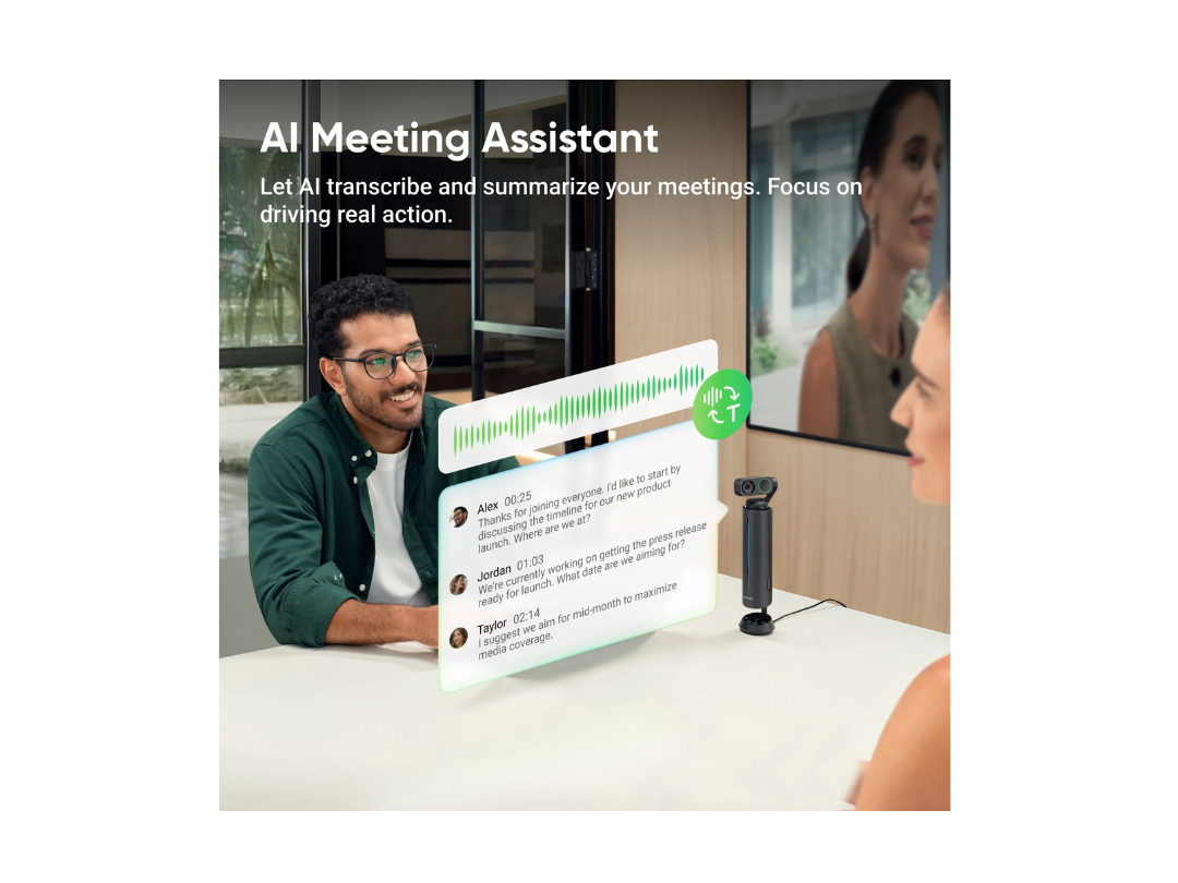 Insta360 Wave AI Conference Speakerphone | Same-Day Qatar Delivery