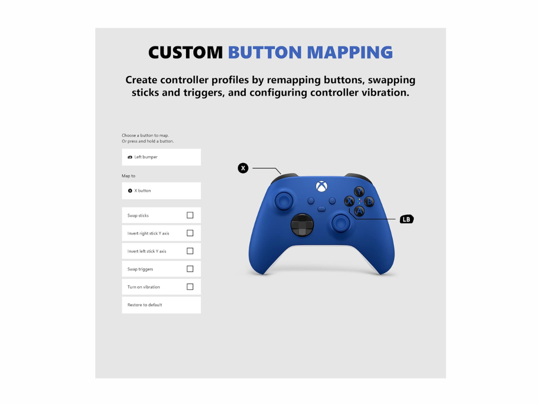 Microsoft Xbox Series Wireless Controller - Shock Blue Microsoft Xbox Series Wireless Controller - Shock Blue