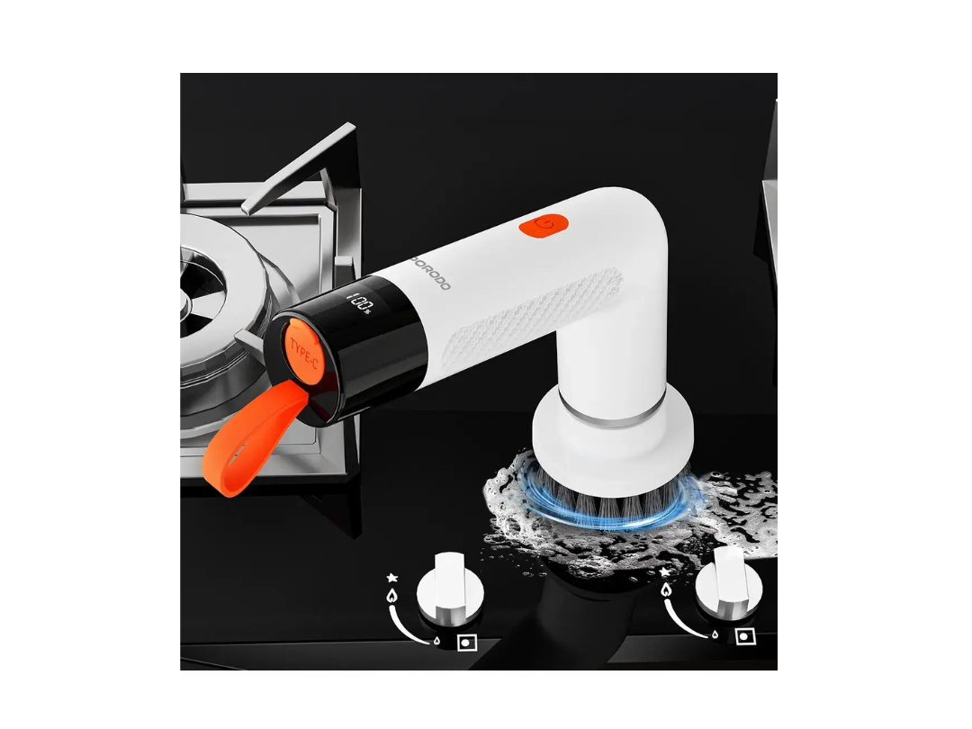 Buy Porodo MiniSpin 10W Electric Cleaning Brush – White | in Qatar