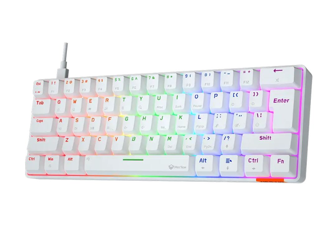 Meetion Mechanical Gaming Keyboard Rainbow MT-MK005 With Type C- Mini Meetion Mechanical Gaming Keyboard Rainbow MT-MK005 With Type C- Mini